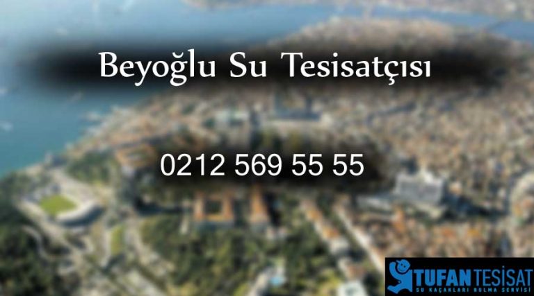 Beyoğlu Su Kaçak Tespiti ve Gider Açma